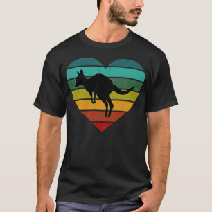 Camiseta Eu Amo Carvalho Wallaby Retro Heart