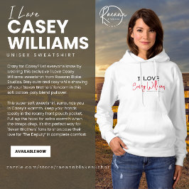 Camiseta Eu Amo Casey Williams Hoodie