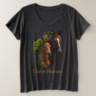 Camiseta Eu amo Cavalos