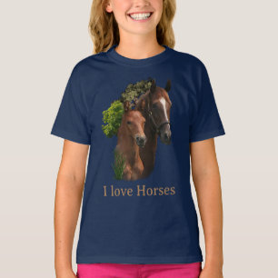 Camiseta Eu amo Cavalos