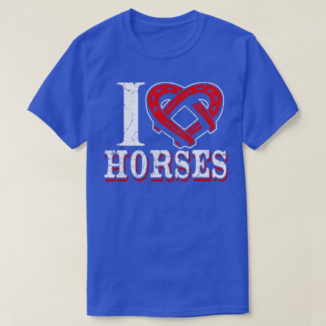 Camiseta Eu Amo Cavalos (Frente do Design)