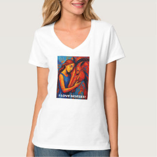 CAMISETA EU AMO CAVALOS!