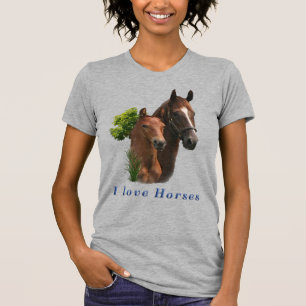 Camiseta Eu amo Cavalos