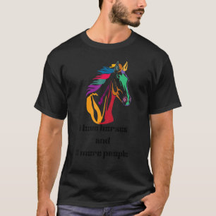 Camiseta Eu Amo Cavalos E Mais 3 Pessoas