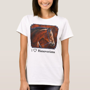 Camiseta Eu Amo Cavalos Hanoverianos