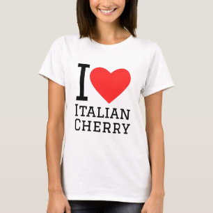 Camiseta Eu amo cereja italiana
