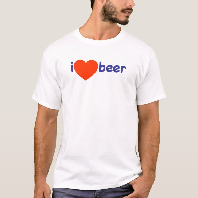 Camiseta Eu Amo Cerveja! (Frente)