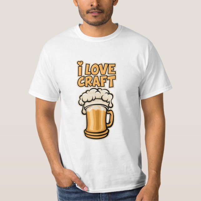 Camiseta Eu Amo Cerveja Artesanato (Frente)