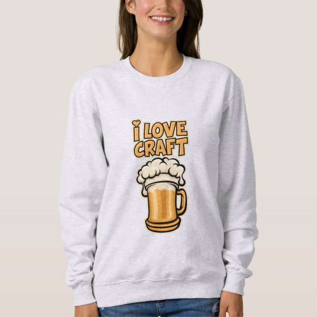 Camiseta Eu Amo Cerveja Artesanato (Frente)