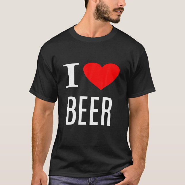 Camiseta Eu Amo Cerveja - Cerveja Lover (Frente)