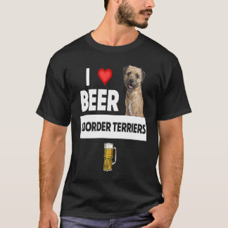 Camiseta Eu amo cerveja e borda, Cachorros mães Pai Drinki