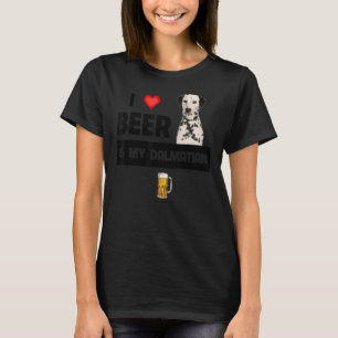 Camiseta Eu Amo Cerveja E Meu Bebendo De Cachorro Pai Dalma