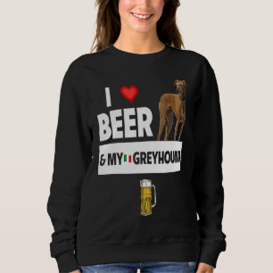 Camiseta Eu Amo Cerveja e Meu Cachorro Italian Greyhound Mã