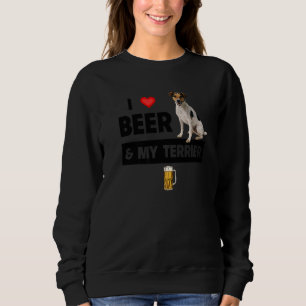 Camiseta Eu Amo Cerveja E Meu Jack Russell Terrier Mãe Pai