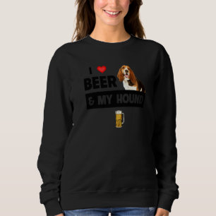 Camiseta Eu Amo Cerveja E Minha Bassett Cama Pai Cachorro