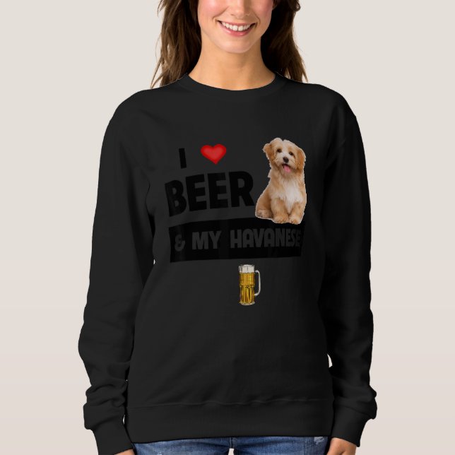 Camiseta Eu Amo Cerveja E Minha Mãe Havanesa Pai Havapoo Do (Frente)