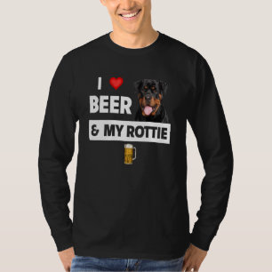 Camiseta Eu Amo Cerveja E Minha Mãe Rottie Pai Rottweiler C