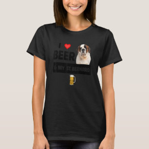 Camiseta Eu Amo Cerveja E Minha Rua Bernard Mãe Pai Dog Res