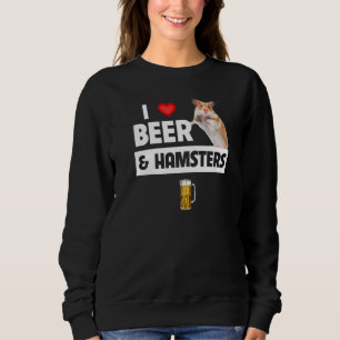 Camiseta Eu Amo Cerveja e Roda de Gaiola de Hamsters Animad