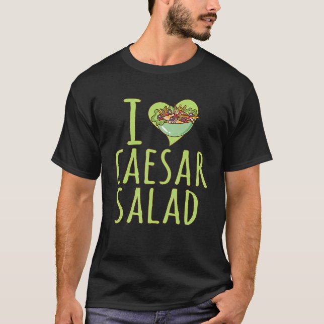 Camiseta Eu Amo César Salada César Salada Vegetal (Frente)