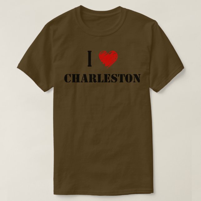 Camiseta Eu Amo Charleston (Frente do Design)