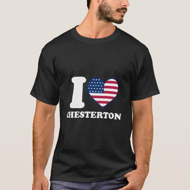 Camiseta Eu Amo Chesterton Eu Ele Chesterton (Frente)