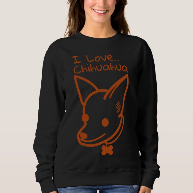 Camiseta Eu amo Chihuahua (Frente)