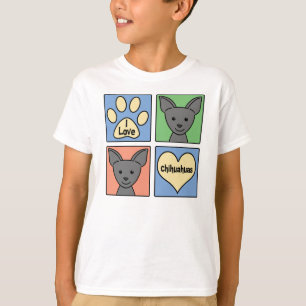 Camiseta Eu amo chihuahuas