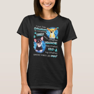 Camiseta Eu Amo Chihuahuas Consertando Tudo O Cansado Assis