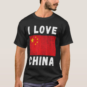 Camiseta Eu amo China Vintage China Family Viagem S