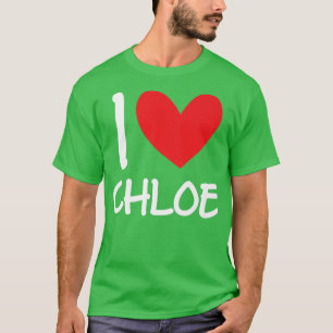 Camiseta Eu Amo Chloe Name Personalised Girl Woman Bff Frie