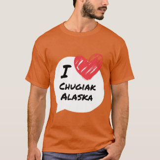 Camiseta Eu amo Chugiak Alaska