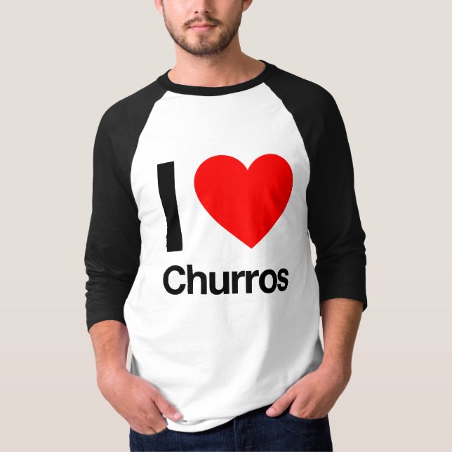 Camiseta eu amo churros (Frente)