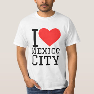Camiseta Eu amo Cidade do México