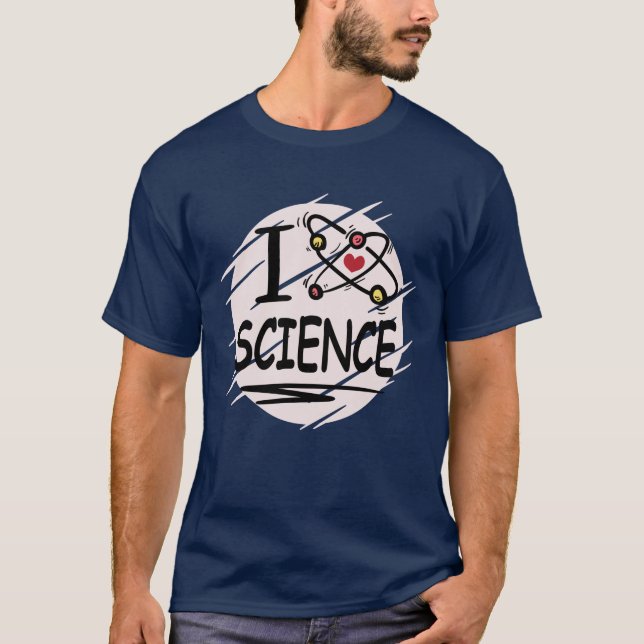 Camiseta Eu amo Ciência (Frente)