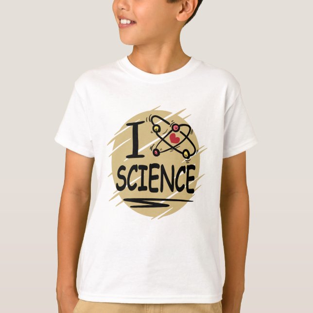 Camiseta Eu amo Ciência (Frente)