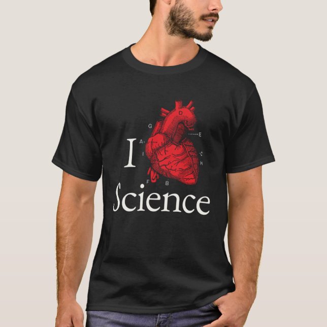 Camiseta Eu Amo Ciência (Frente)