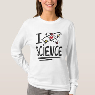 Camiseta Eu amo ciência