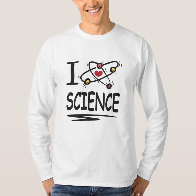 Camiseta Eu amo ciência (Frente)