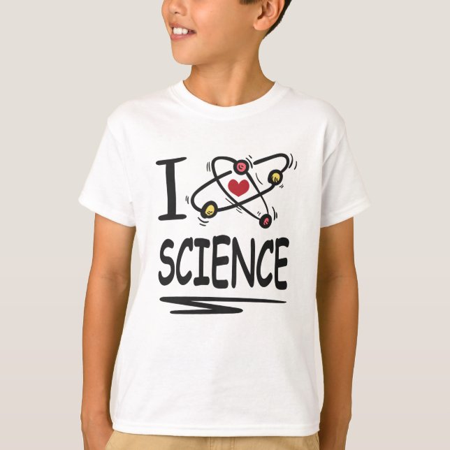 Camiseta Eu amo Ciência (Frente)