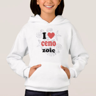 Camiseta Eu amo citação engraçada do Cenozoico para cientis