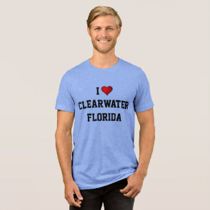CAMISETA EU AMO CLEARWATER, FLÓRIDA