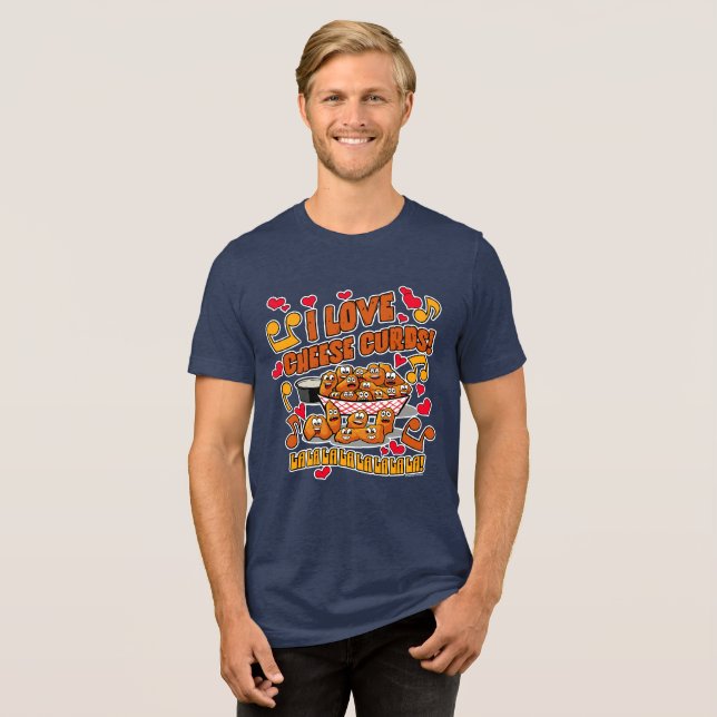 Camiseta Eu Amo Coalhada de Queijo! (Frente Completa)