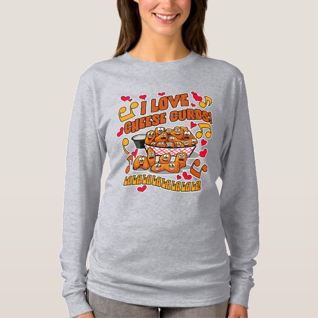 Camiseta Eu Amo Coalhos de Queijo! (Frente)