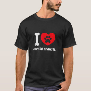 Camiseta Eu Amo Cocker Spaniel Oferece Ideia Cachorro Cacho