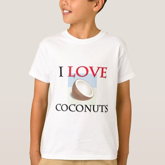 Camiseta Eu amo cocos (Frente)