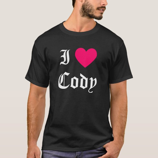 Camiseta Eu Amo Cody (Frente)