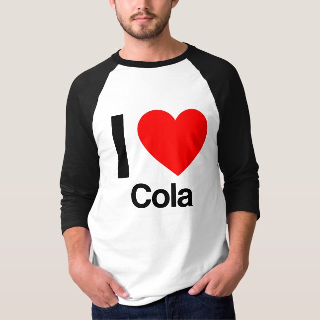 Camiseta eu amo cola (Frente)