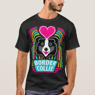 Camiseta Eu Amo Collies Fronteiriços