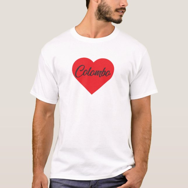 Camiseta Eu Amo Colombo - Sri Lanka (Frente)